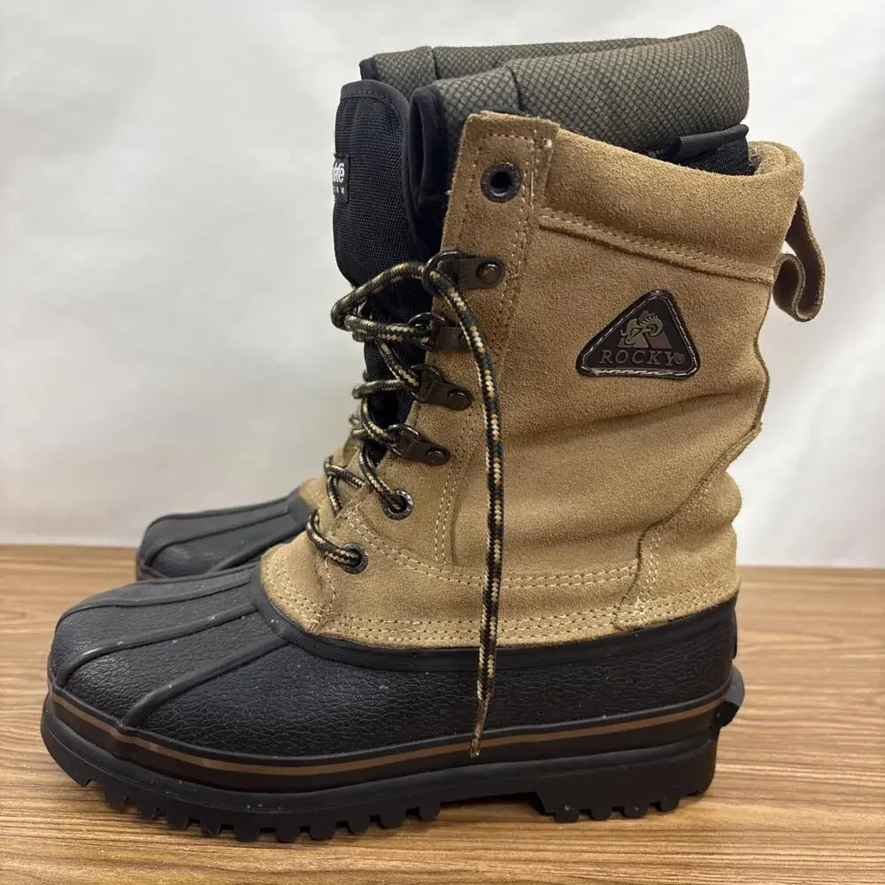 ROCKY JASPER 7856 MENS THINSULATE STEEL SHANK LEATHER BOOTS SIZE 7 M - Picture 3 of 12
